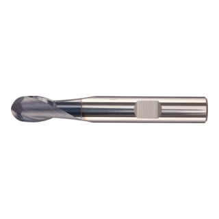 FORTIS Radiusfräser kurz VHM AlTiN+ Schaft 30° 1mm