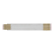 fortis Règle à segments en hêtre 2 m x 16 mm