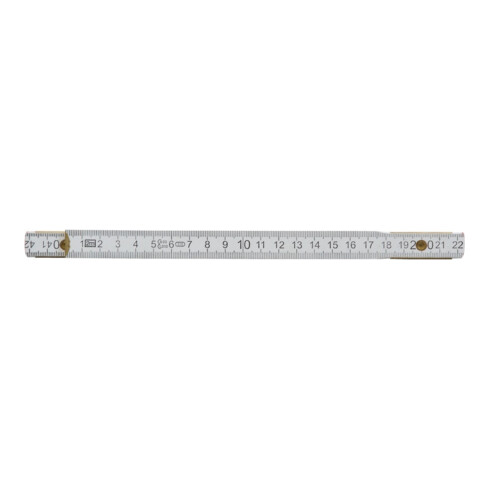 fortis Règle à segments en hêtre 2 m x 16 mm