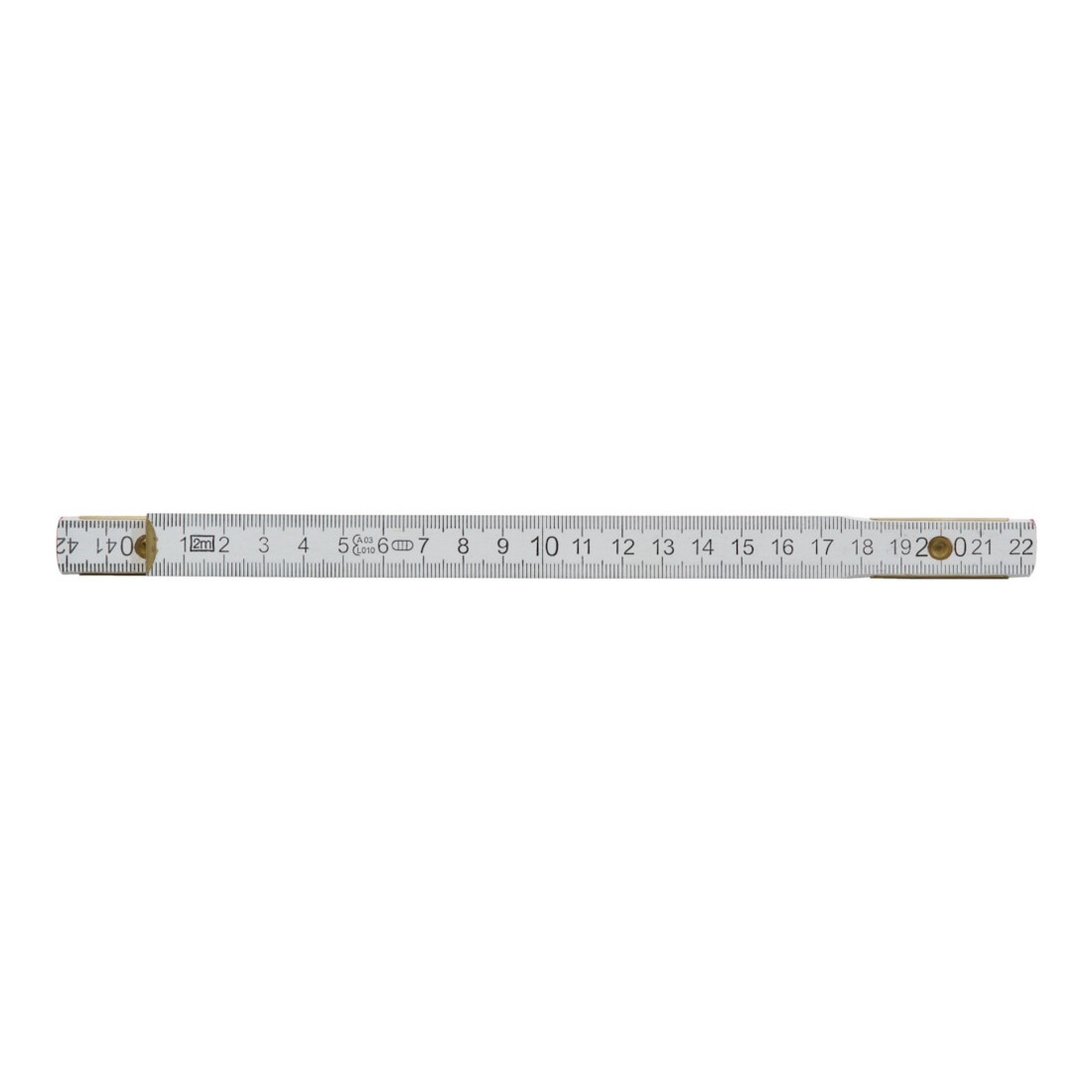 fortis Règle à segments en hêtre 2 m x 16 mm