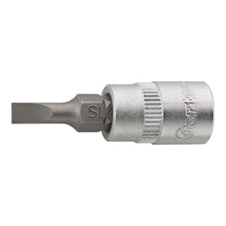 FORTIS Schraubendrehereinsatz 1/4" Schlitz 4 x 0,8mm