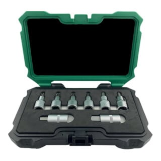 FORTIS Schraubendrehereinsatz Satz 1/2" Innensechskant 5-17mm 8-teilig