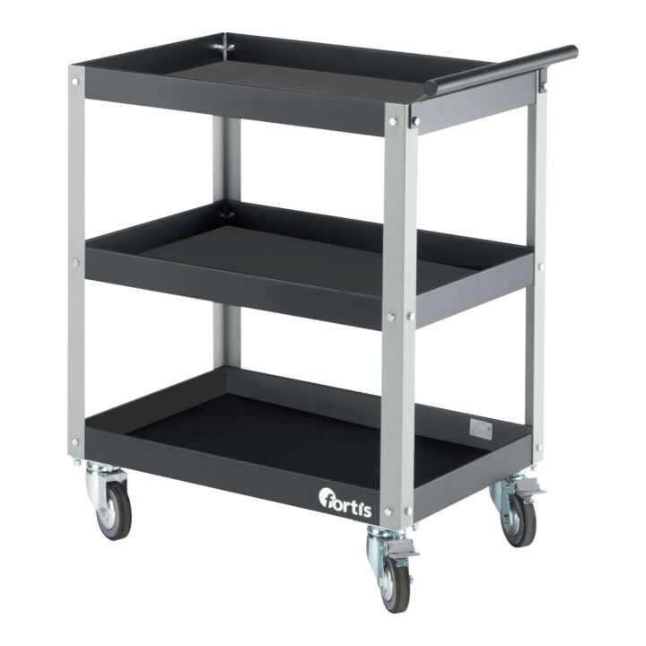 FORTIS Servicewagen 685 x 470 x 820mm staalplaat, gepoedercoat