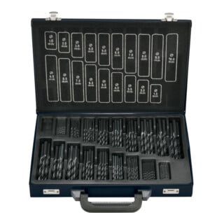 FORTIS Spiralbohrer-Set DIN338 HSS rollgewalzt Typ RN 170-teilig 1-10,5mm