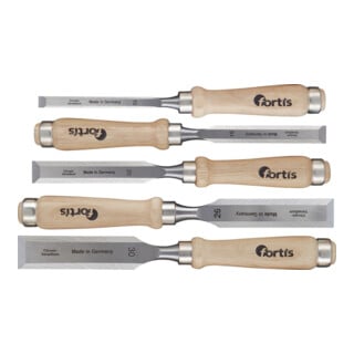 FORTIS Stechbeitel-Satz Holzheft 5-tlg. im Karton