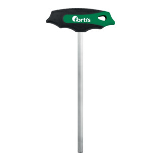 FORTIS T-Griff-Schraubendreher 3 x 150mm mattverchromt S2-Stahl