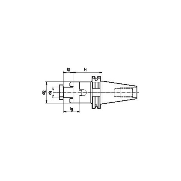 FORTIS Tige porte-fraise combinée DIN ISO 7388-1 AD SK40 27x100 mm
