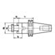 FORTIS Tige porte-fraise combinée DIN ISO 7388-1 AD SK40 27x55 mm