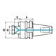 FORTIS Tige porte-fraise DIN ISO 7388-2 AD BT50 16x35mm