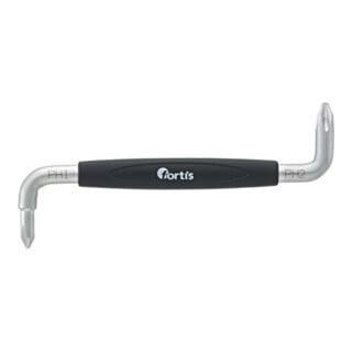 FORTIS Tournevis d’angle PH1+PH2x100mm