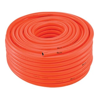 FORTIS Tuyau d'eau de sécurité PVC orange fluorescent 25 x 4,00 mm 50 m