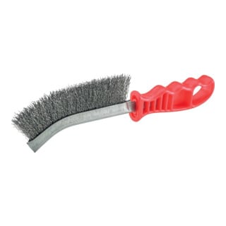 FORTIS Universal-Handdrahtbürste 280 x 25 mm Stahldraht gewellt Kunststoffgriff