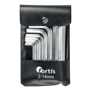 FORTIS Winkelschraubendreher Satz 10-teilig 2-14mm Tasche