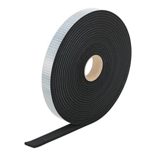 FORTIS Zellkautschukstreifen EPDM 15 x 6mm 10m selbstklebend schwarz
