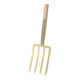 Fourche à bêcher version lourde avec 4 dents à baïonnette Dents-L.280mm IDEAL-1
