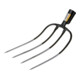Fourche à fumier L. des dents 310 mm 4 dents forgé en Allemagne du nord, sans ma-1