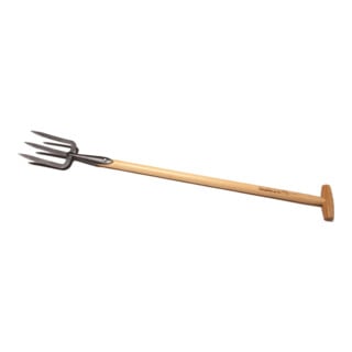 Fourche à main avec manche en T en frêne