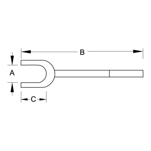 Fourchette de séparation et d'assemblage Gedore