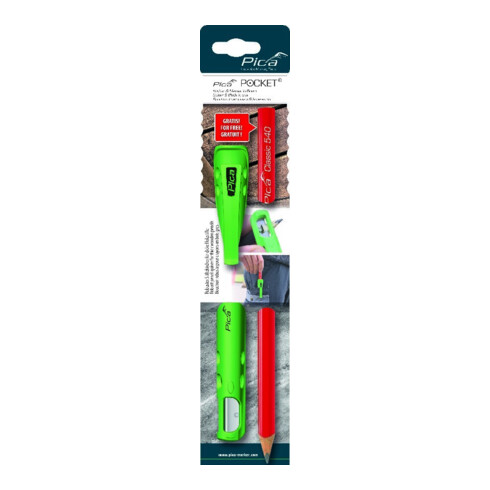 Fourreau Pocket pour crayons avec couteau point. avec 2 crayon charpentier PICA