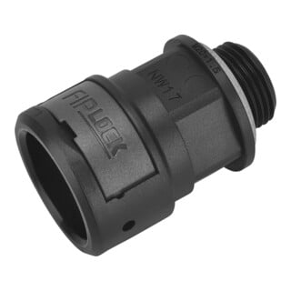 Fränkische Anschlussverschraubung Kunststoff ASPA-17M20PB schwarz