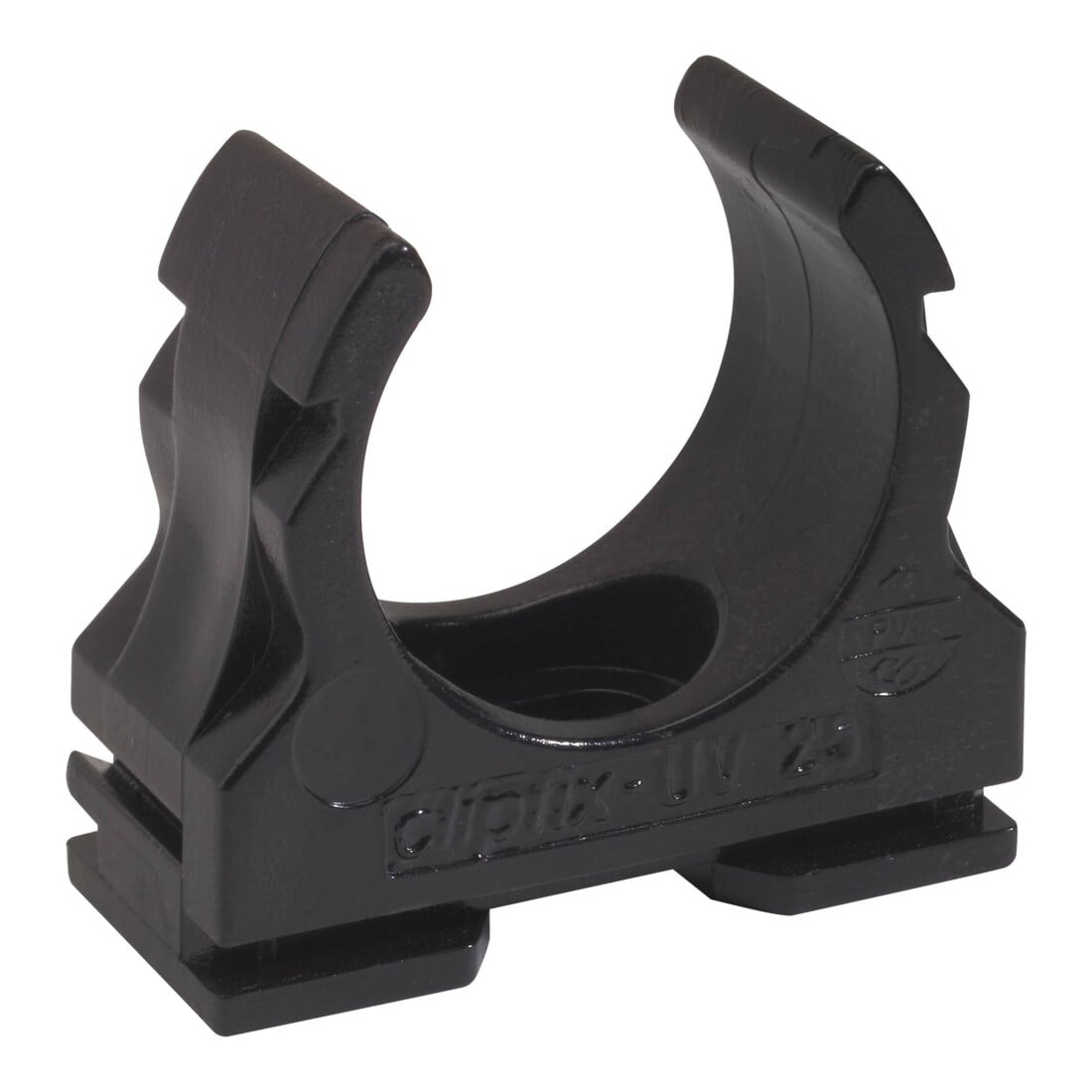 Fränkische Kunststoff-Klemmschelle UV-stabilisiert clipfix-UV 25 sw