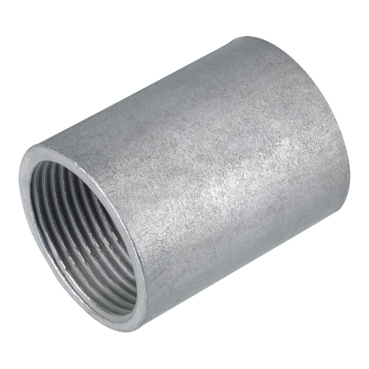Fränkische Stahlrohr-Gewindemuffe f.FFS-ES,FFSK-ES-UV SM-E-V 40 vz. Zn-Ni