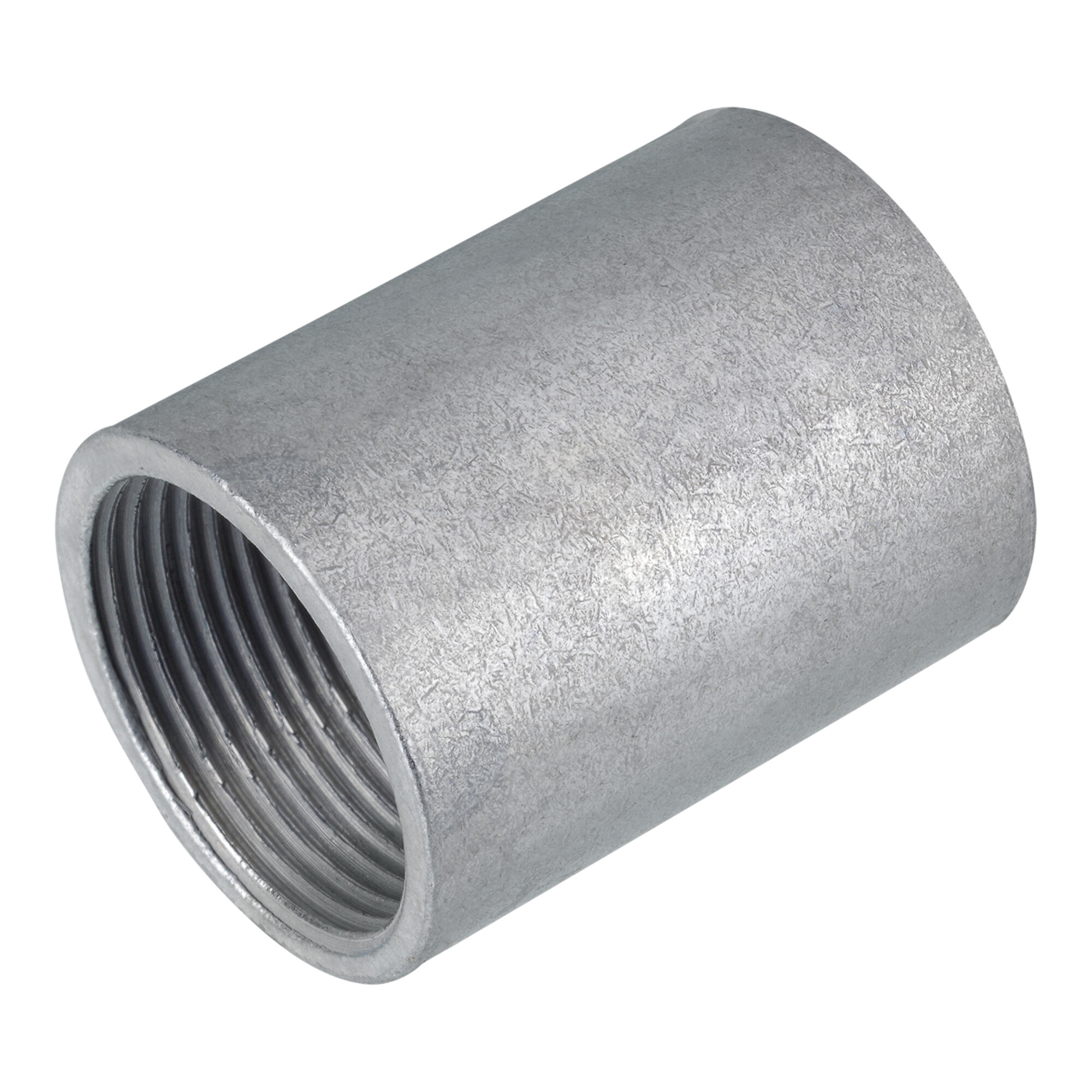 Fränkische Stahlrohr-Gewindemuffe f.FFS-ES,FFSK-ES-UV SM-E-V 63 vz. Zn-Ni