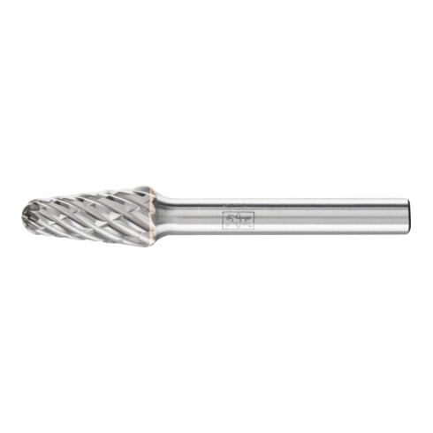 Frässtift KEL D.10mm Kopf-L.20mm Schaft-D.6mm HM Verz.STEEL PFERD