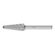 Frässtift KEL D.12mm Kopf-L.30mm Schaft-D.6mm HM Verz.INOX PFERD-1