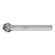 Frässtift KUD D.10mm Kopf-L.9mm Schaft-D.6mm HM Verz.STEEL PFERD-1