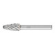 Frässtift RBF D.10mm Kopf-L.20mm Schaft-D.6mm HM Verz.STEEL PFERD-1