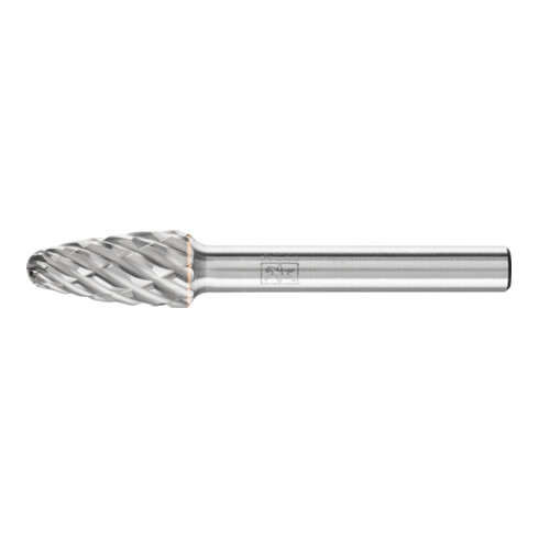 Frässtift RBF D.10mm Kopf-L.20mm Schaft-D.6mm HM Verz.STEEL PFERD