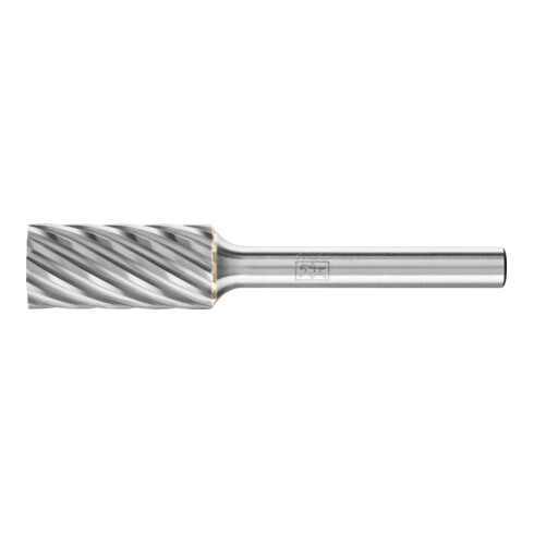 Frässtift ZYA D.12mm Kopf-L.25mm Schaft-D.6mm HM Verz.INOX PFERD