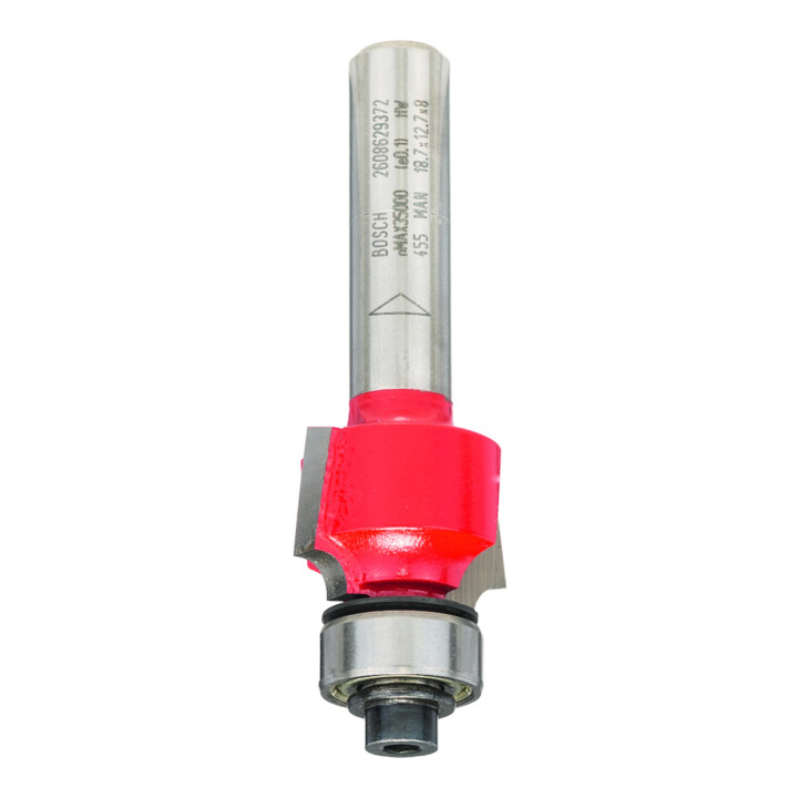 Fraise à arrondir 8 mm, D 18,7 mm, R1 3 mm, L 12,7 mm, G 55 mm