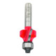 Fraise à arrondir 8 mm, D 22,2 mm, R1 4,75 mm, L 13,2 mm, G 55 mm