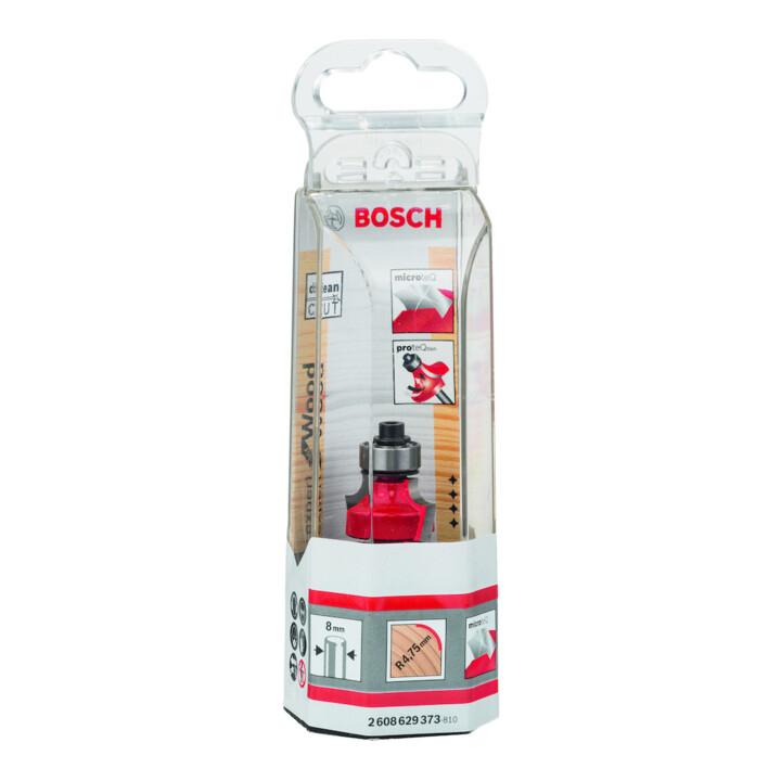 Fraise à arrondir 8 mm, D 22,2 mm, R1 4,75 mm, L 13,2 mm, G 55 mm