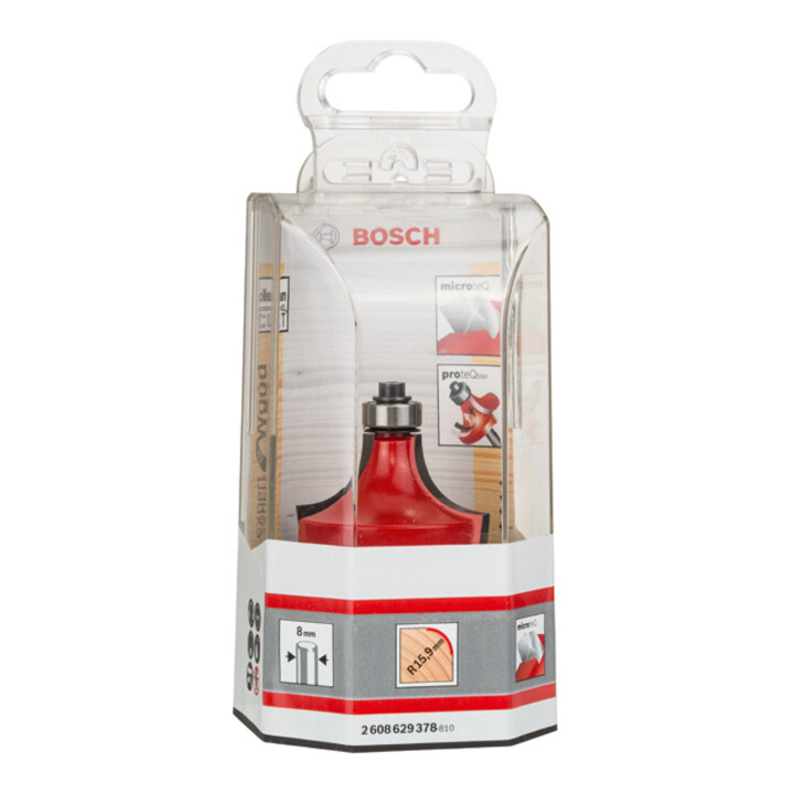 Fraise à arrondir Bosch Expert pour bois 8 mm D 44,4 mm R1 15,9 mm L 22,2 mm G 64 mm