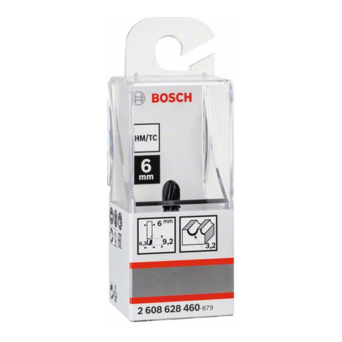 Fraise à chanfreiner Bosch 6 mm R1 3,2 mm D 6,35 mm L 9,1 mm G 40 mm