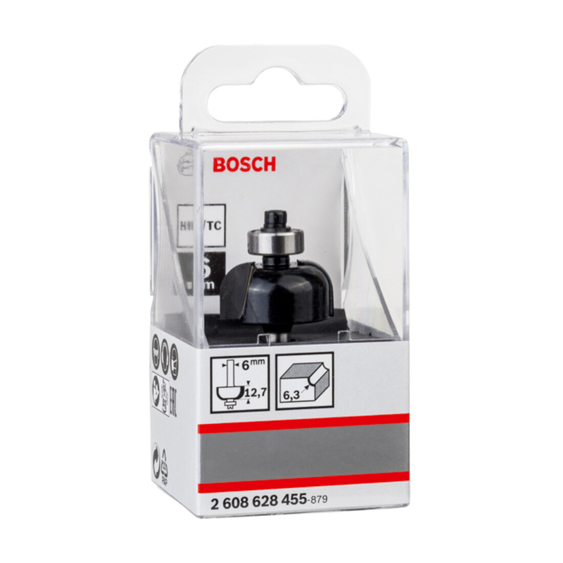 Fraise à chanfreiner Bosch 6 mm R1 4 mm D 25,4 mm L 12,6 mm G 54 mm