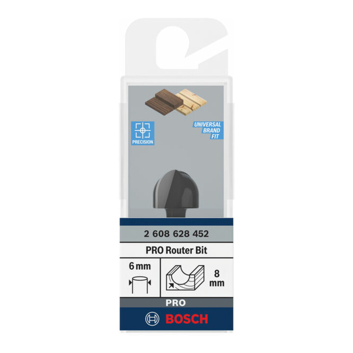 Fraise à chanfreiner Bosch 6 mm R1 8 mm D 15,9 mm L 12,3 mm G 45 mm