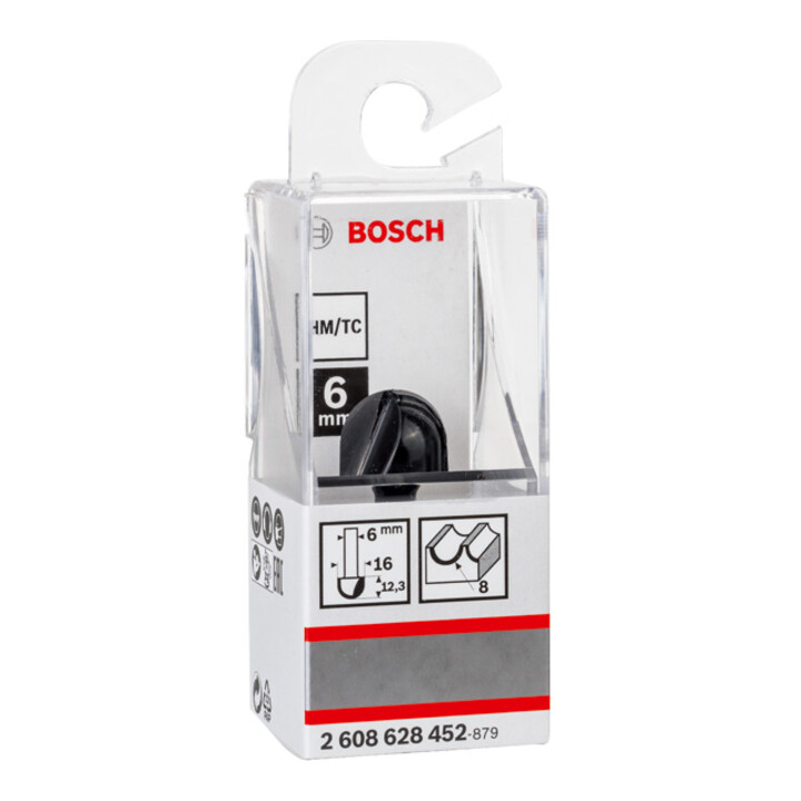 Fraise à chanfreiner Bosch 6 mm R1 8 mm D 15,9 mm L 12,3 mm G 45 mm