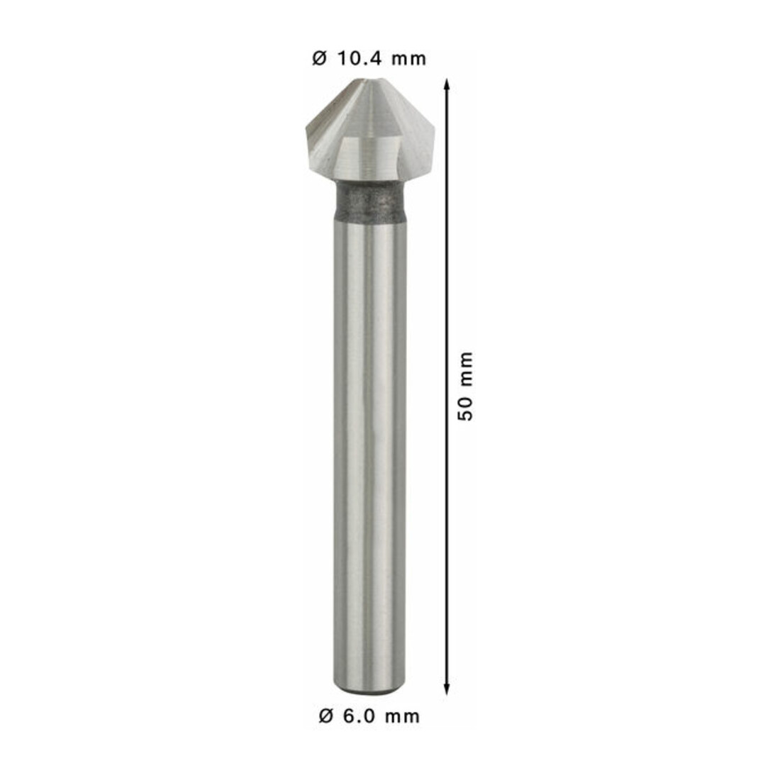 Fraise à chanfreiner Bosch à queue cylindrique 10,4 M 5 50 mm 6 mm