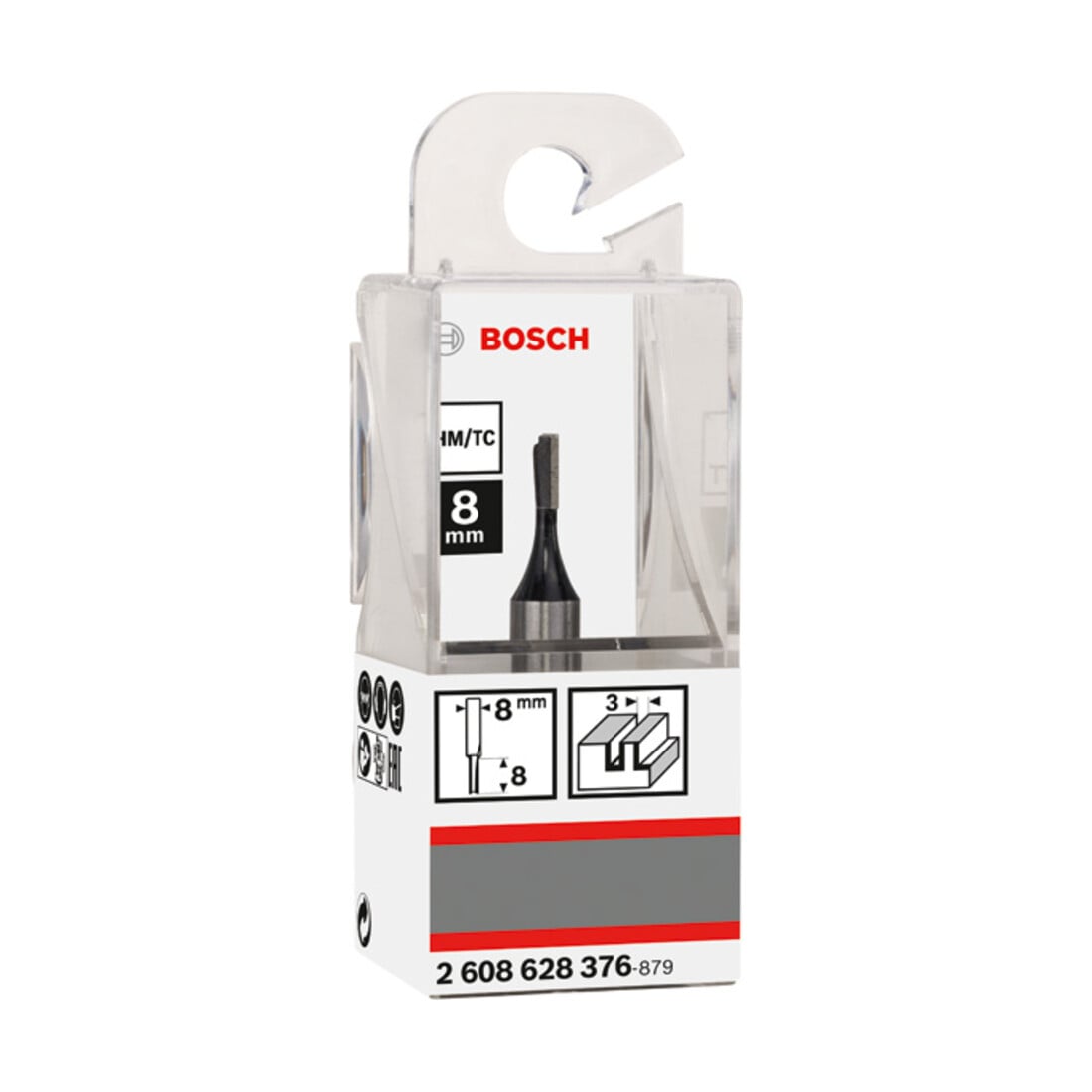 Fraise à rainurer Bosch droite
