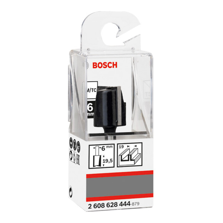 Fraise à rainurer Bosch Standard pour bois 6 mm D1 19 mm L 19,5 mm L 19,5 mm G 51 mm