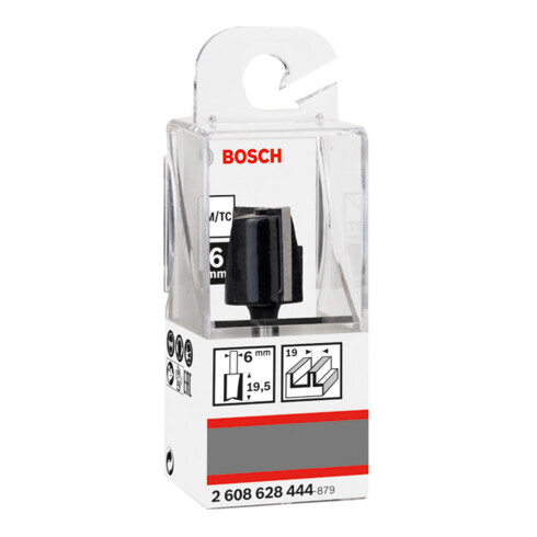 Fraise à rainurer Bosch Standard pour bois 6 mm D1 19 mm L 19,5 mm L 19,5 mm G 51 mm