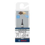 Fraise à rainurer Bosch Standard pour bois 6 mm D1 3,2 mm L 7,7 mm G 51 mm-4