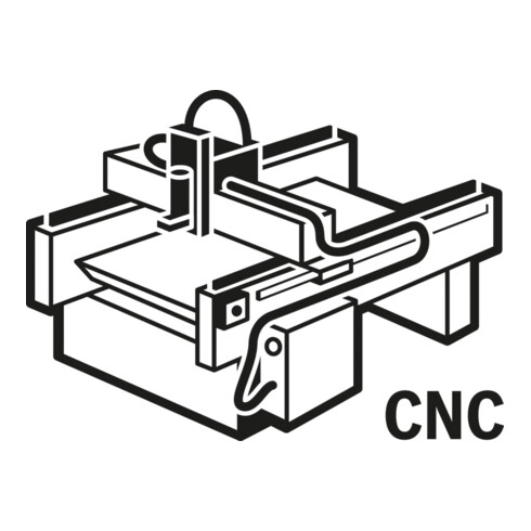 Fraise à rainurer droit en V 8 mm, D 12,7 mm, L 10 mm, G 44,5 mm, 90°