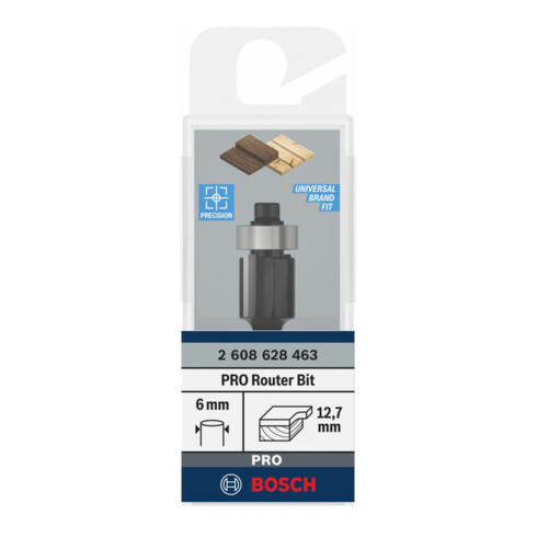 Fraise affleurante Bosch 6 mm D1 12,7 mm L 12,7 mm G 56 mm