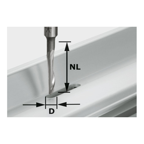 Fraise aluminium Festool HS S8 D5/NL23