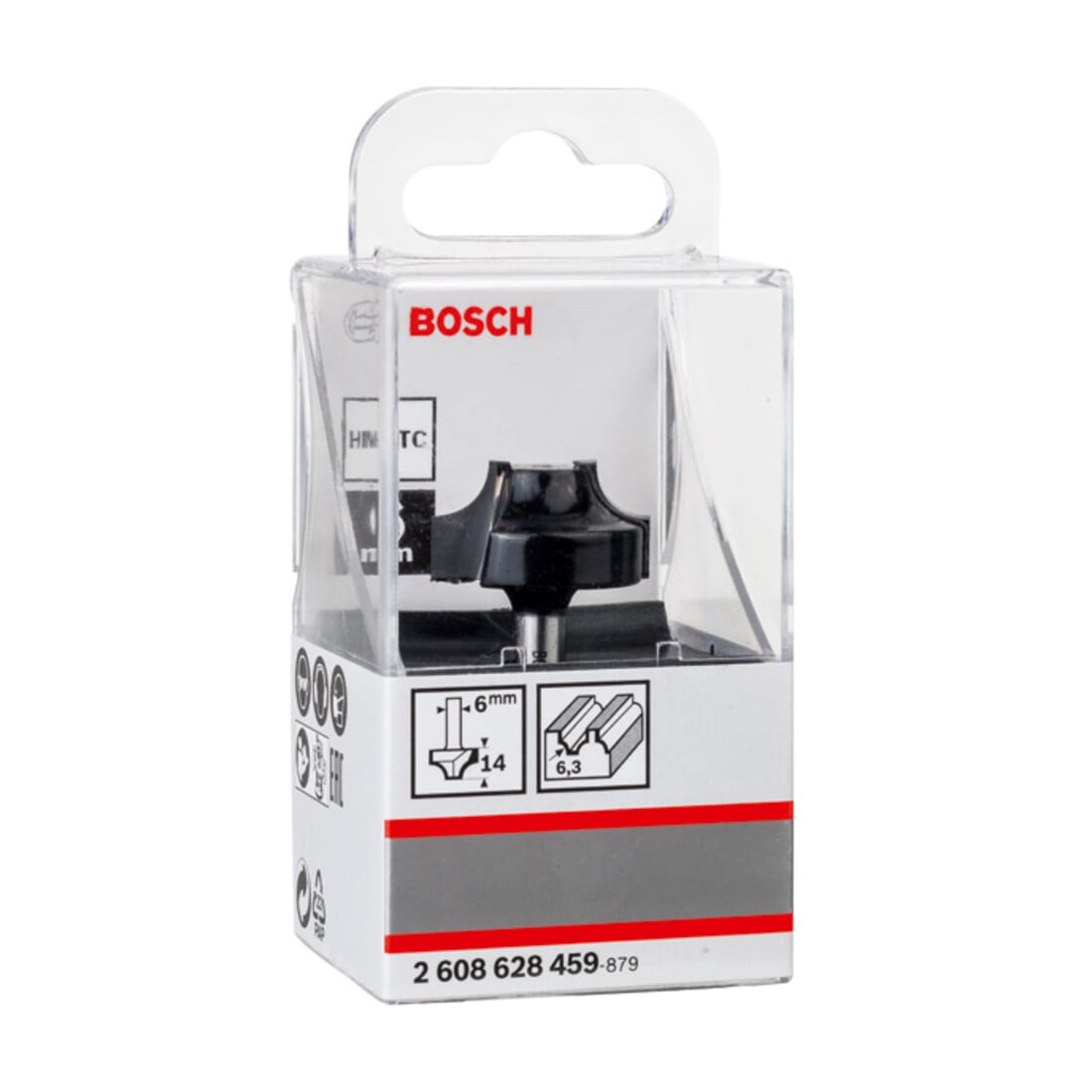 Fraise profilée Bosch 6 mm R1 6,3 mm P 25,4 mm L 14 mm G 46 mm